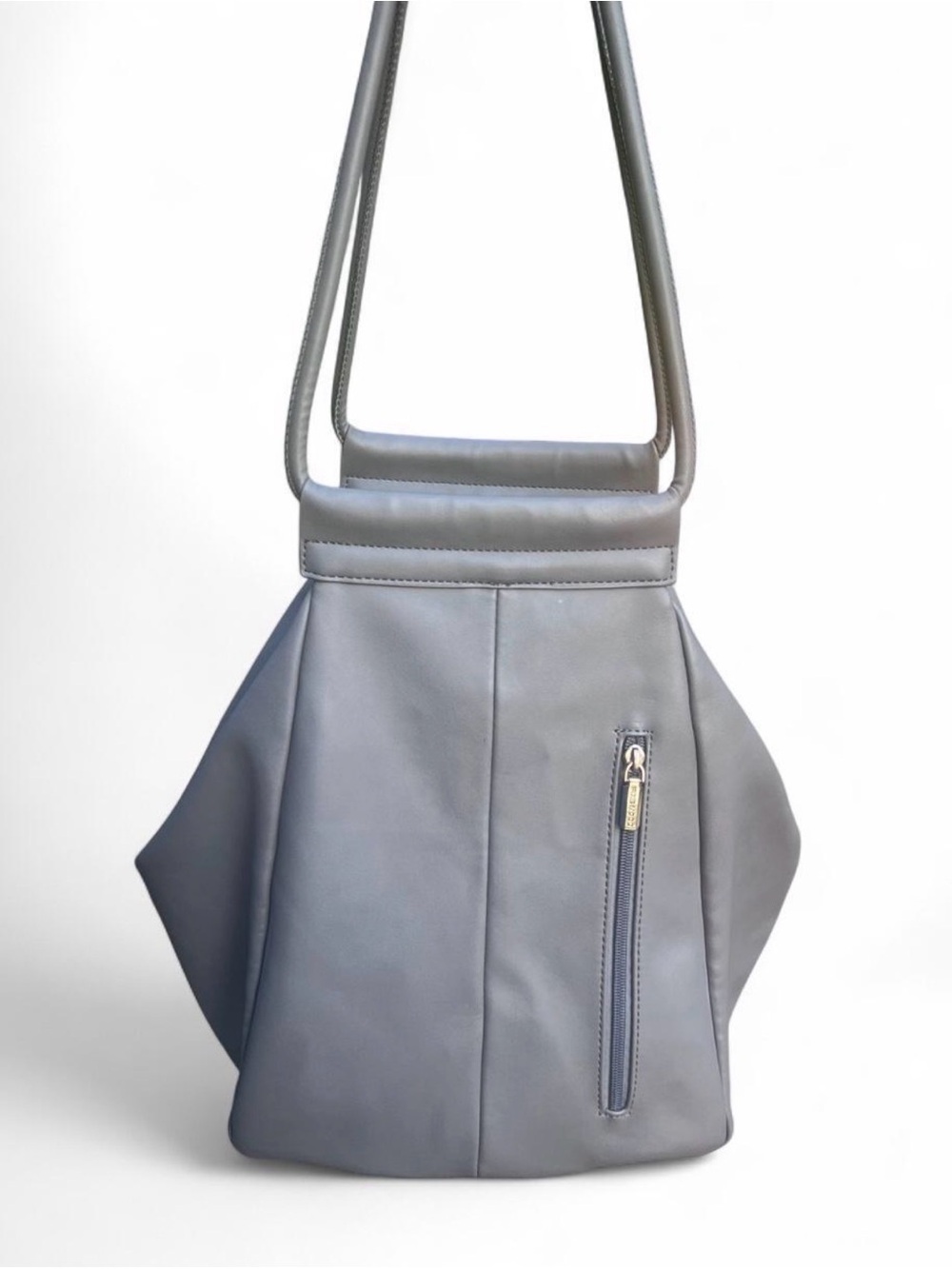 Pixie Mood Grey Sculpted Shoulder Bag
